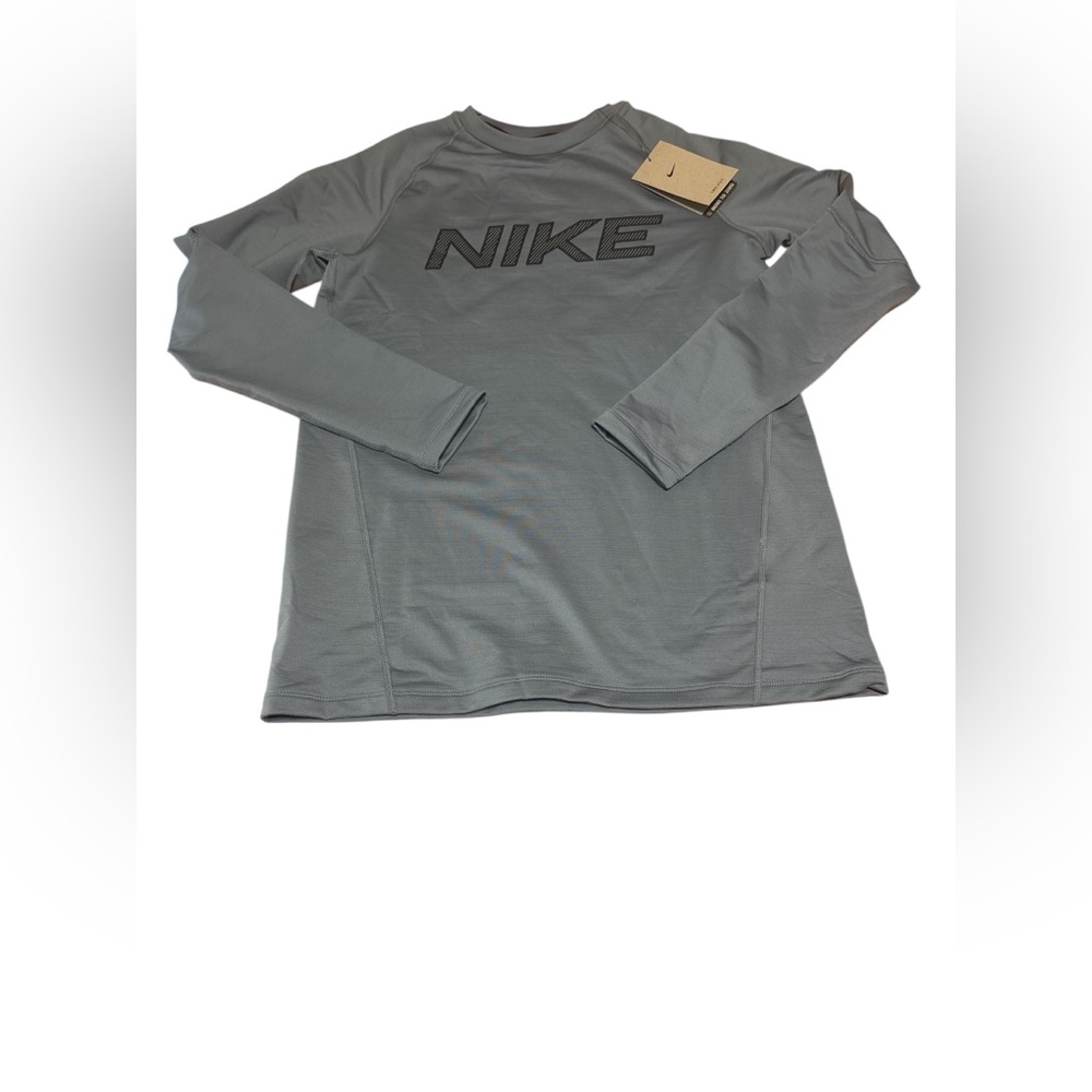 Nike Pro Boys XL Long Sleeve Performance Shirt – Gray – New With‎ Tags